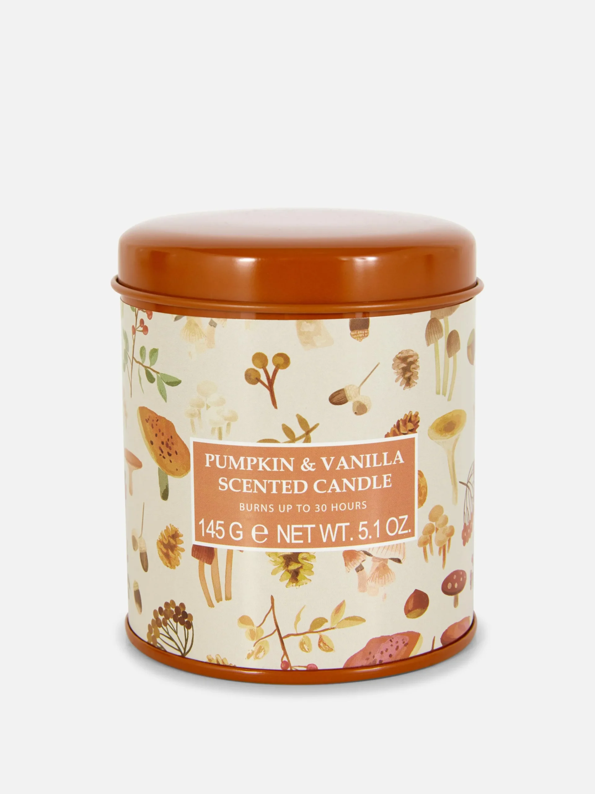 Parfums D'Ambiance|Primark Bougie Parfumée Dans Une Boîte En Fer Décorée Terre de Sienne