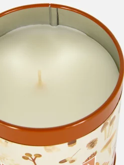 Parfums D'Ambiance|Primark Bougie Parfumée Dans Une Boîte En Fer Décorée Terre de Sienne