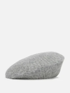 Chapeaux, Gants Et Écharpes|Primark Béret En Maille Côtelée Gris