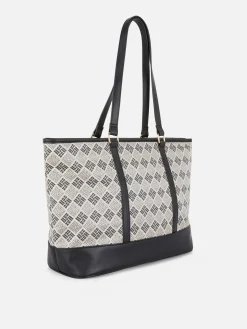 Sacs Et Porte-Monnaie|Primark Cabas à Monogramme Noir