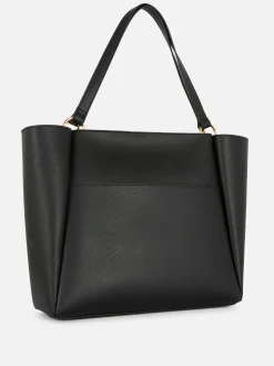 Sacs Et Porte-Monnaie|Primark Cabas En Simili Cuir Noir
