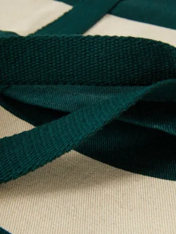 Sacs Et Porte-Monnaie|Primark Cabas En Toile à Rayures Rita Ora Vert