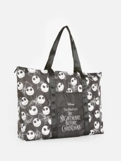 The Nightmare Before Christmas|Accessoires Halloween|Primark Cabas Pliable Disney L'Étrange Noël De Monsieur Jack De Tim Burton Noir