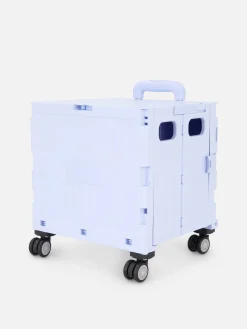 Boîtes Et Paniers|Primark Caisse Pliable à Roulettes Lilas