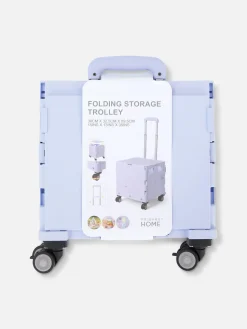 Boîtes Et Paniers|Primark Caisse Pliable à Roulettes Lilas