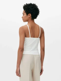 Hauts Et T-Shirts|Primark Caraco à Encolure Boutonnée Ivoire