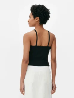 Hauts Et T-Shirts|Primark Caraco à Encolure Boutonnée Noir