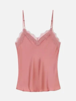 Hauts De Pyjama|Primark Caraco De Pyjama à Finitions En Dentelle Rose poudré