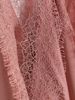 Hauts De Pyjama|Primark Caraco De Pyjama à Finitions En Dentelle Rose poudré