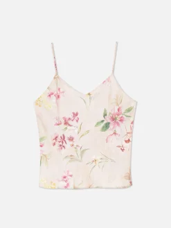 Hauts De Pyjama|Primark Caraco De Pyjama Court En Satin Floral Rose