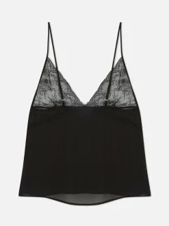 Hauts De Pyjama|Primark Caraco De Pyjama En Dentelle Et Maille Noir