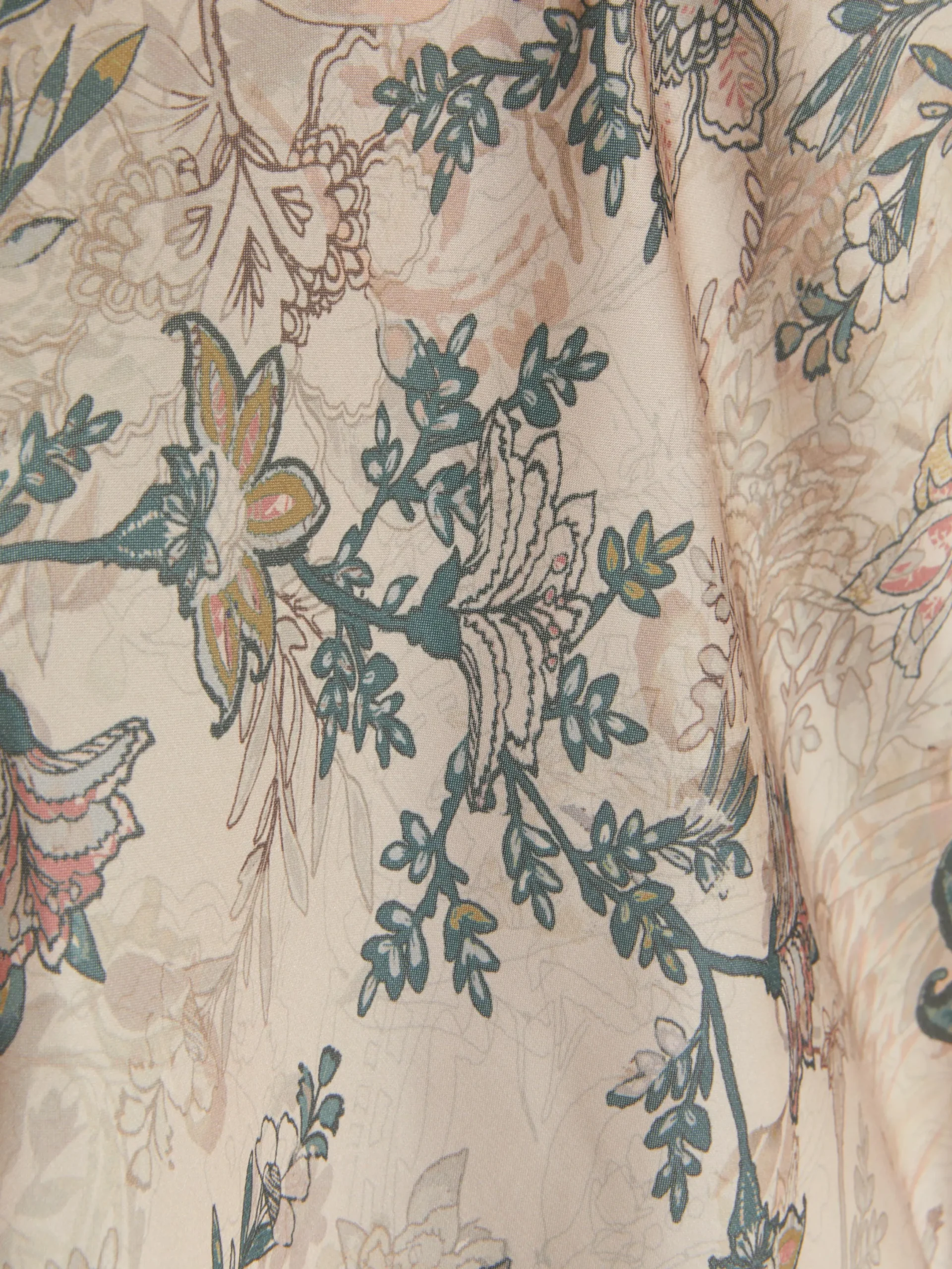 Hauts De Pyjama|Primark Caraco De Pyjama En Satin à Motif Floral Kaki