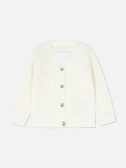 Pulls Et Gilets|Primark Cardigan En Maille Torsadée Écru