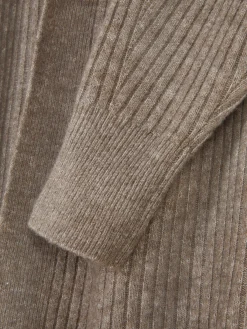 Pulls Et Gilets|Primark Cardigan Long Côtelé Taupe