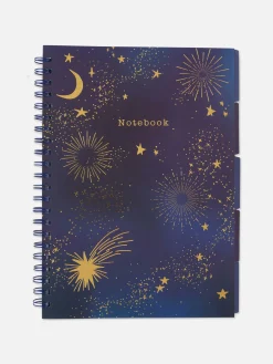 Carnets|Primark Carnet A5 à Motif Astrologique Bleu marine
