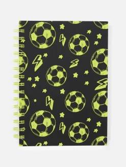 Carnets|Primark Carnet A5 à Motif Football Bleu marine