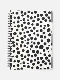 Carnets|Primark Carnet Moucheté A5 Noir/Blanc