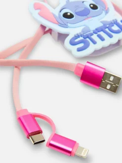 Chargeurs|Primark Câble USB En Forme De Disney Stitch Bleu