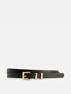 Ceintures|Primark Ceinture à Boucle Carrée Noir