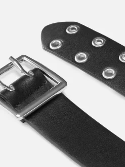 Ceintures|Primark Ceinture à Double œillet Noir