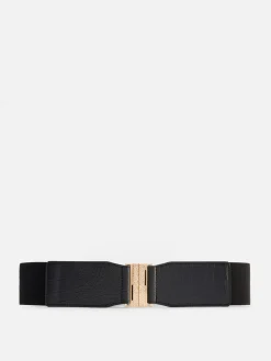 Ceintures|Primark Ceinture élastique Imitation Croco Noir
