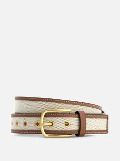 Ceintures|Primark Ceinture Texturée Bicolore Fauve