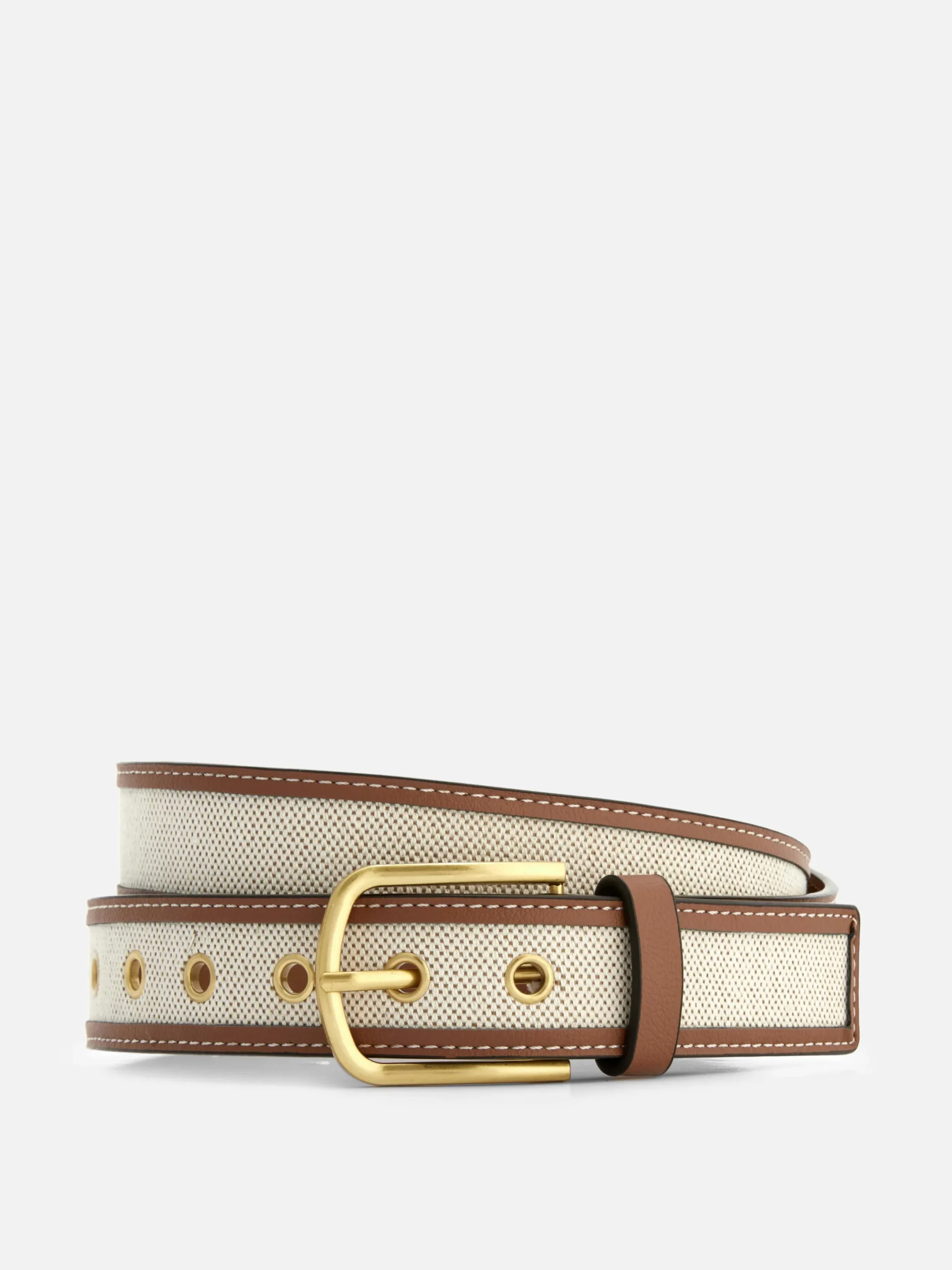 Ceintures|Primark Ceinture Texturée Bicolore Fauve