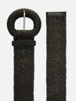 Ceintures|Primark Ceinture Tissée à Boucle Noir