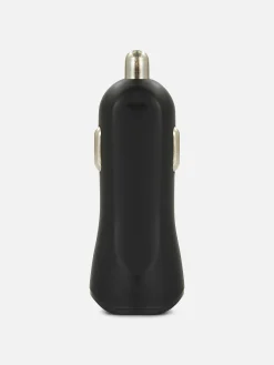 Chargeurs|Primark Chargeur Pour Allume-cigare à Double Port USB Noir