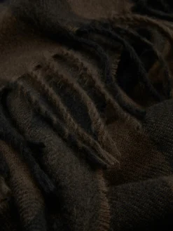 Chapeaux, Gants Et Écharpes|Primark Écharpe à Carreaux Et à Franges Marron