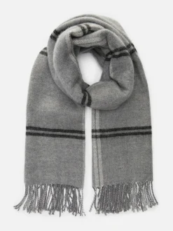 Chapeaux, Gants Et Écharpes|Primark Écharpe à Carreaux The Edit Gris