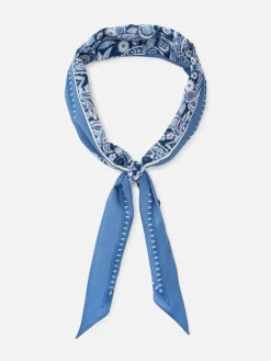 Chapeaux, Gants Et Écharpes|Primark Écharpe à Imprimé Cachemire Bleu