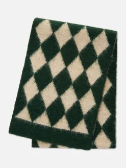 Chapeaux, Gants Et Écharpes|Primark Écharpe à Motif Losange Rita Ora Vert