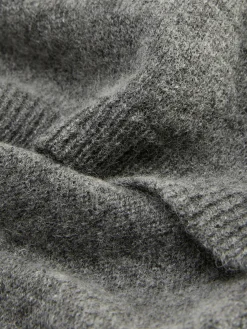 Chapeaux, Gants Et Écharpes|Primark Écharpe Style Couverture En Maille Fine The Edit Anthracite