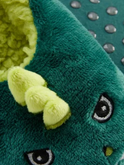 Chaussettes|Primark Chaussons à Motif Dinosaure Vert