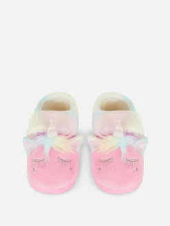 Chaussons|Primark Chaussons à Semelle Concave Et Motif Licorne Rose