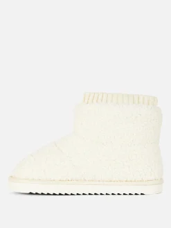 Chaussons|Primark Chaussons Bottines Effet Mouton Retourné Blanc