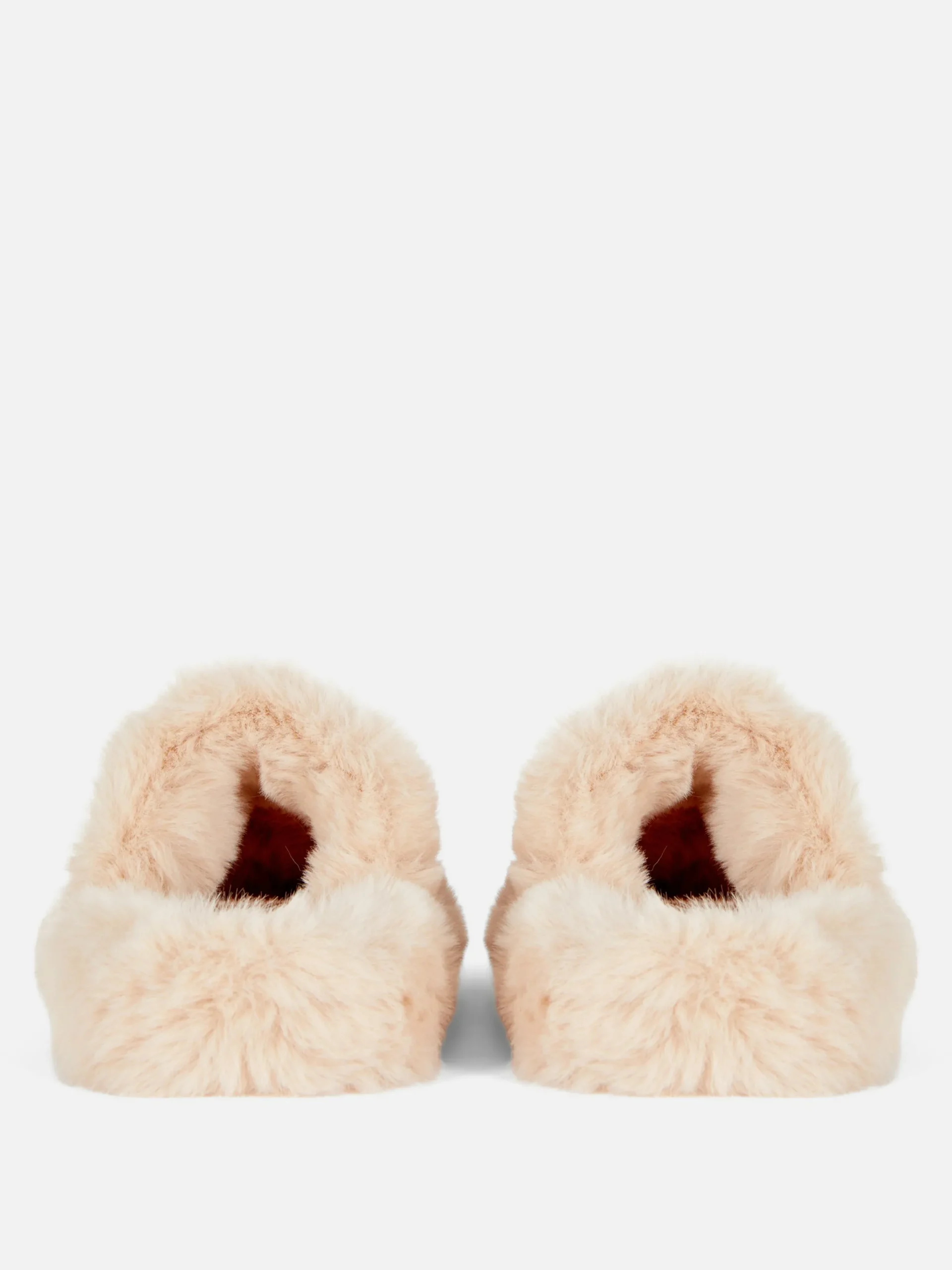 Chaussons|Primark Chaussons Duveteux à Double Bride Beige