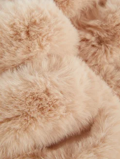 Chaussons|Primark Chaussons Duveteux à Double Bride Beige