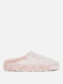 Chaussons|Primark Chaussons En Fausse Fourrure Rose