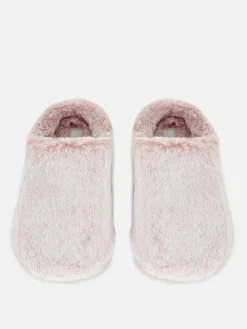 Chaussons|Primark Chaussons En Fausse Fourrure Rose