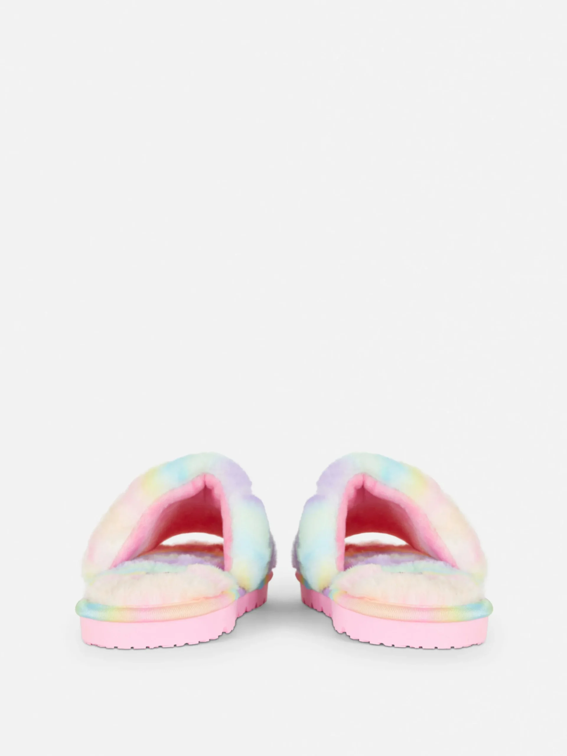 Chaussons|Primark Chaussons En Fausse Fourrure Effet Dégradé Multicolore