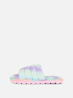 Chaussons|Primark Chaussons En Fausse Fourrure Effet Dégradé Multicolore