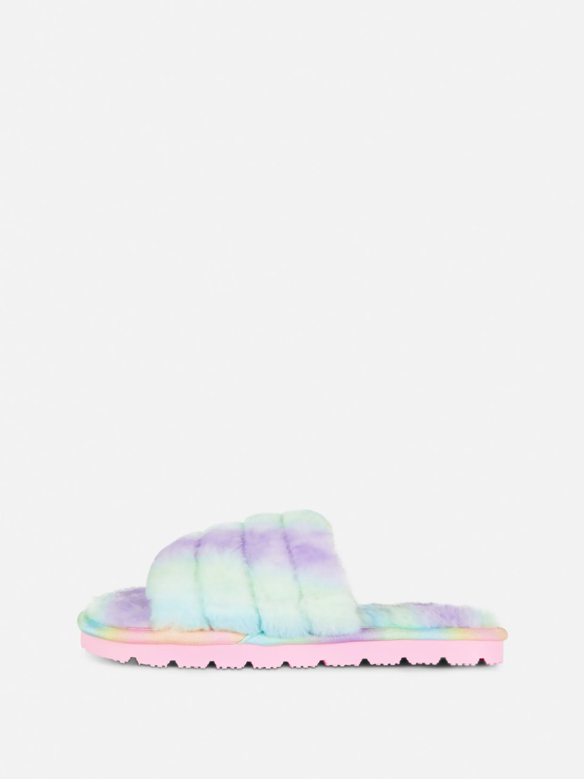 Chaussons|Primark Chaussons En Fausse Fourrure Effet Dégradé Multicolore