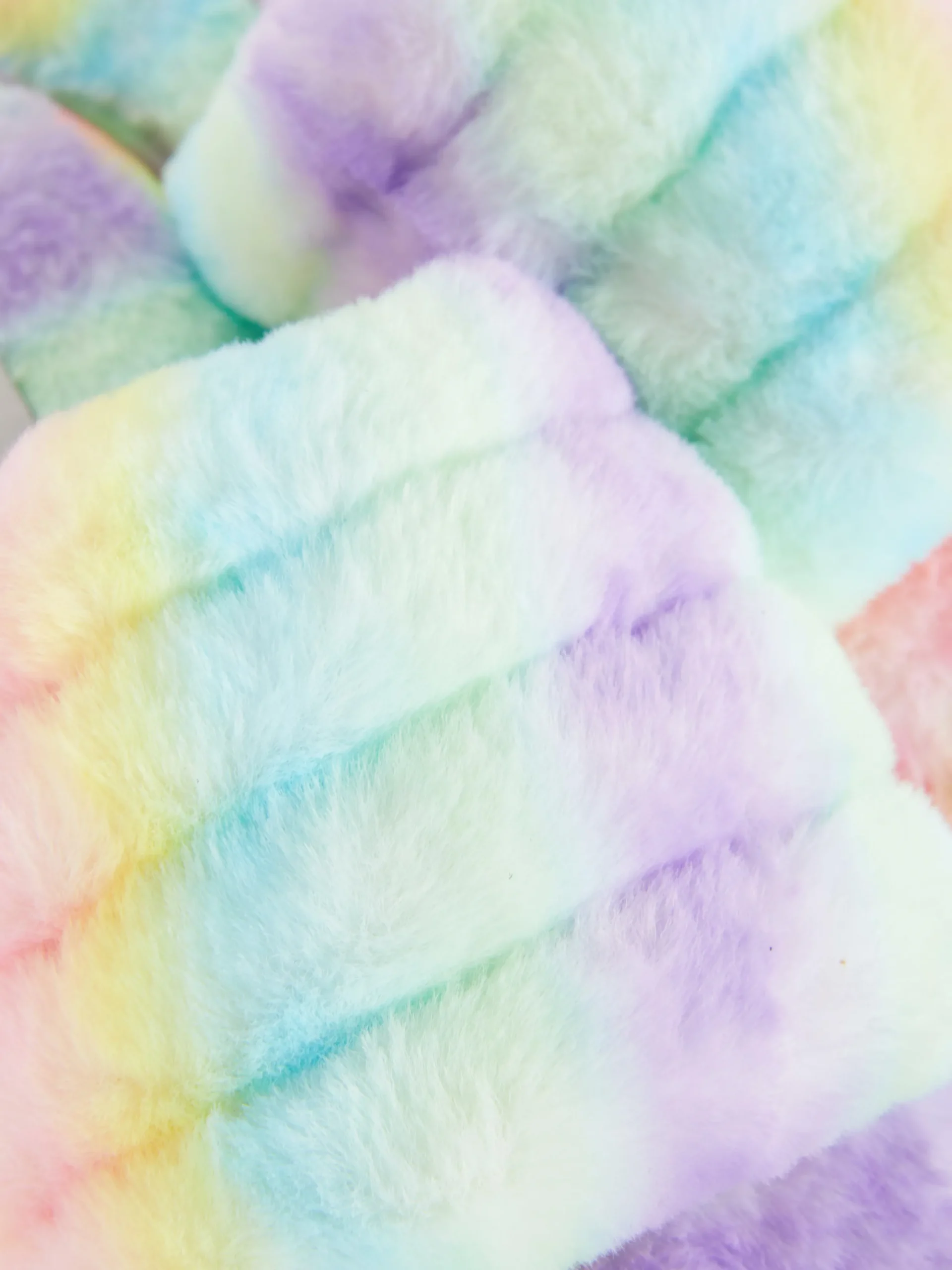 Chaussons|Primark Chaussons En Fausse Fourrure Effet Dégradé Multicolore