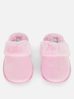 Chaussons|Primark Chaussons En Suédine Rose