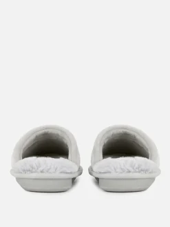 Chaussons|Primark Chaussons Fourrés Disney Minnie Et Mickey Mouse Gris