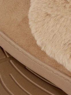 Chaussons|Primark Chaussons Mocassins Doublés En Fausse Fourrure Beige