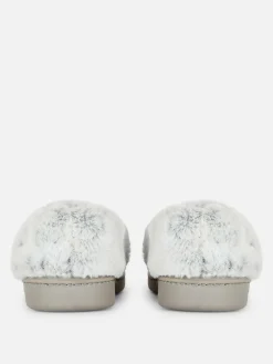 Chaussons|Primark Chaussons Mocassins Doublés En Fausse Fourrure Gris
