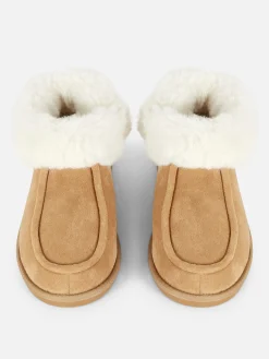 Chaussons|Primark Chaussons Mocassins Doublés En Fausse Fourrure Marron